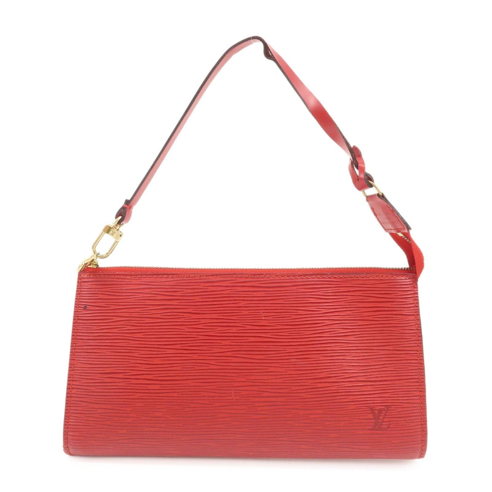 Louis Vuitton Louis Vuitton Epi Pochette Accessoires Pouch Leather Red Size ONE SIZE - 1 Thumbnail