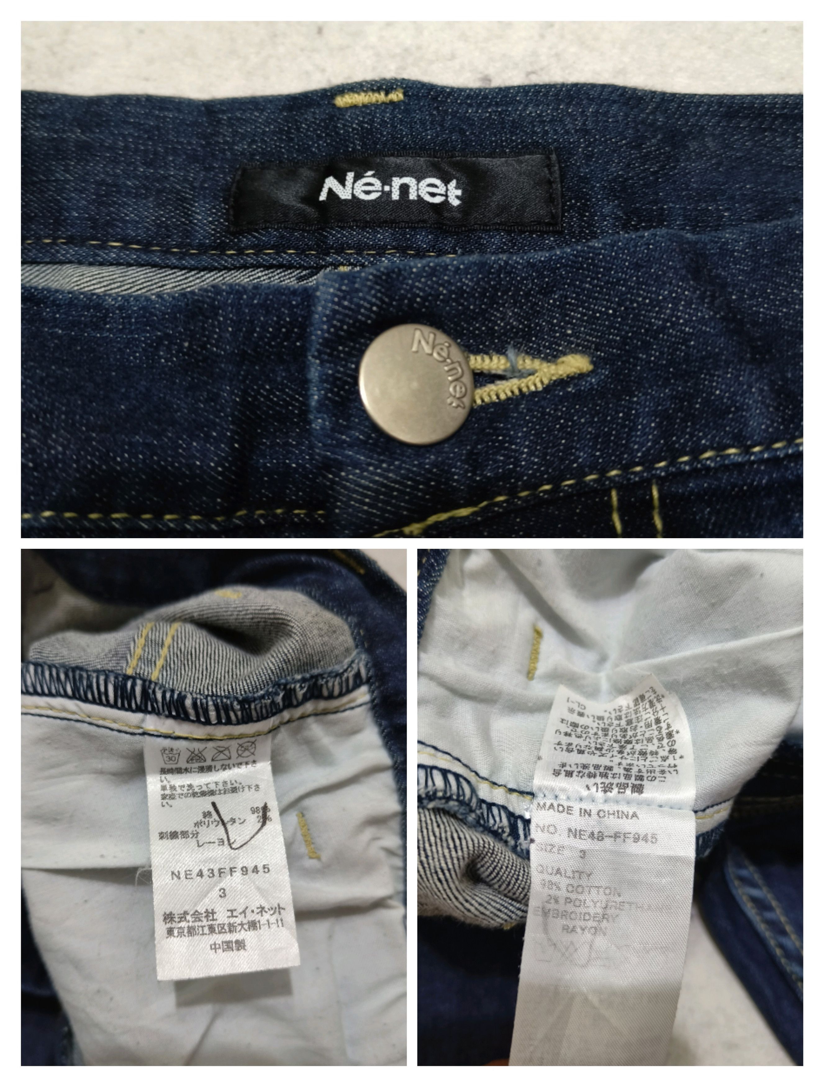 Issey Miyake Vintage Y2K Ne-net by Issey Miyake Avant-Garde Denim Jeans Size US 32 / EU 48 - 8 Thumbnail