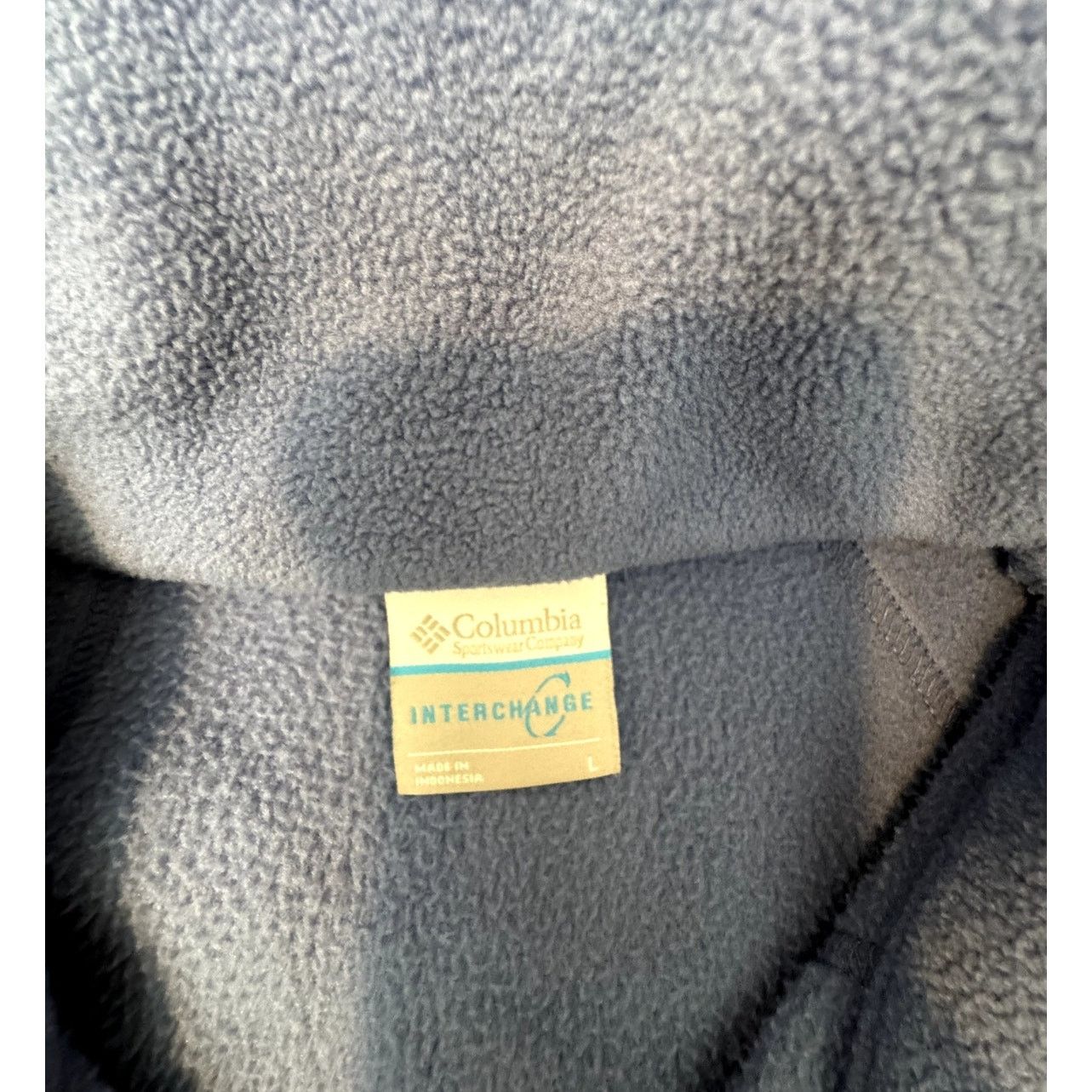 Columbia Columbia women’s size L light blue zip fleece jacket Size L / US 10 / IT 46 - 3 Thumbnail