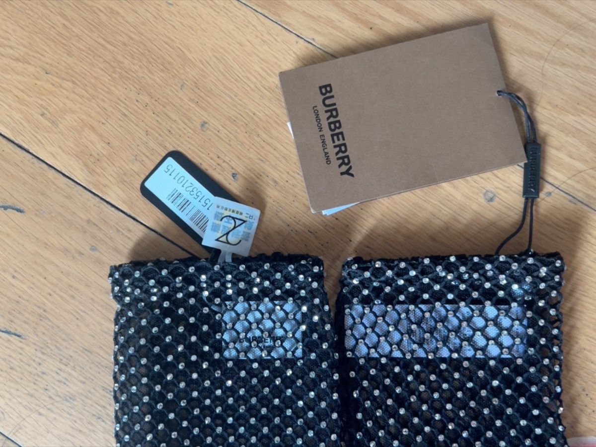 Burberry BURBERRY Mesh Embellished Gloves Size ONE SIZE - 2 Thumbnail