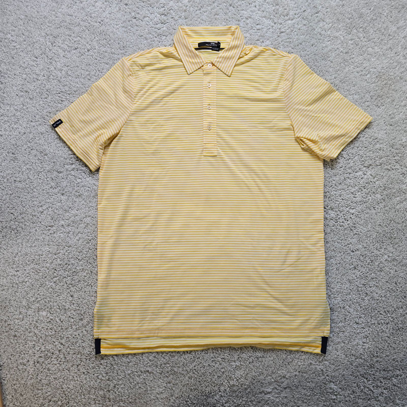 Other RLX Ralph Lauren Sport Golfing Polo NWT Yellow Stripe L L Size US L / EU 52-54 / 3 - 1 Thumbnail