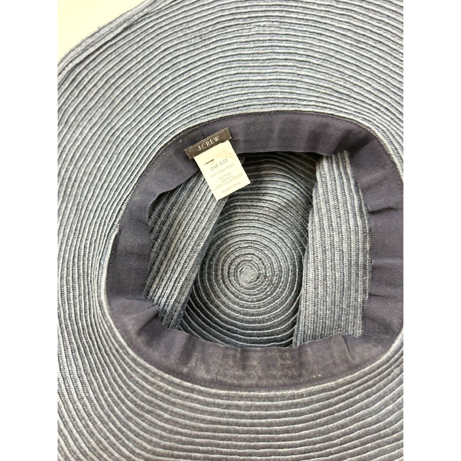 J.Crew J.Crew Sun Hat Womens One Size Blue Floppy Beach Wide Brim Straw Size ONE SIZE - 3 Thumbnail