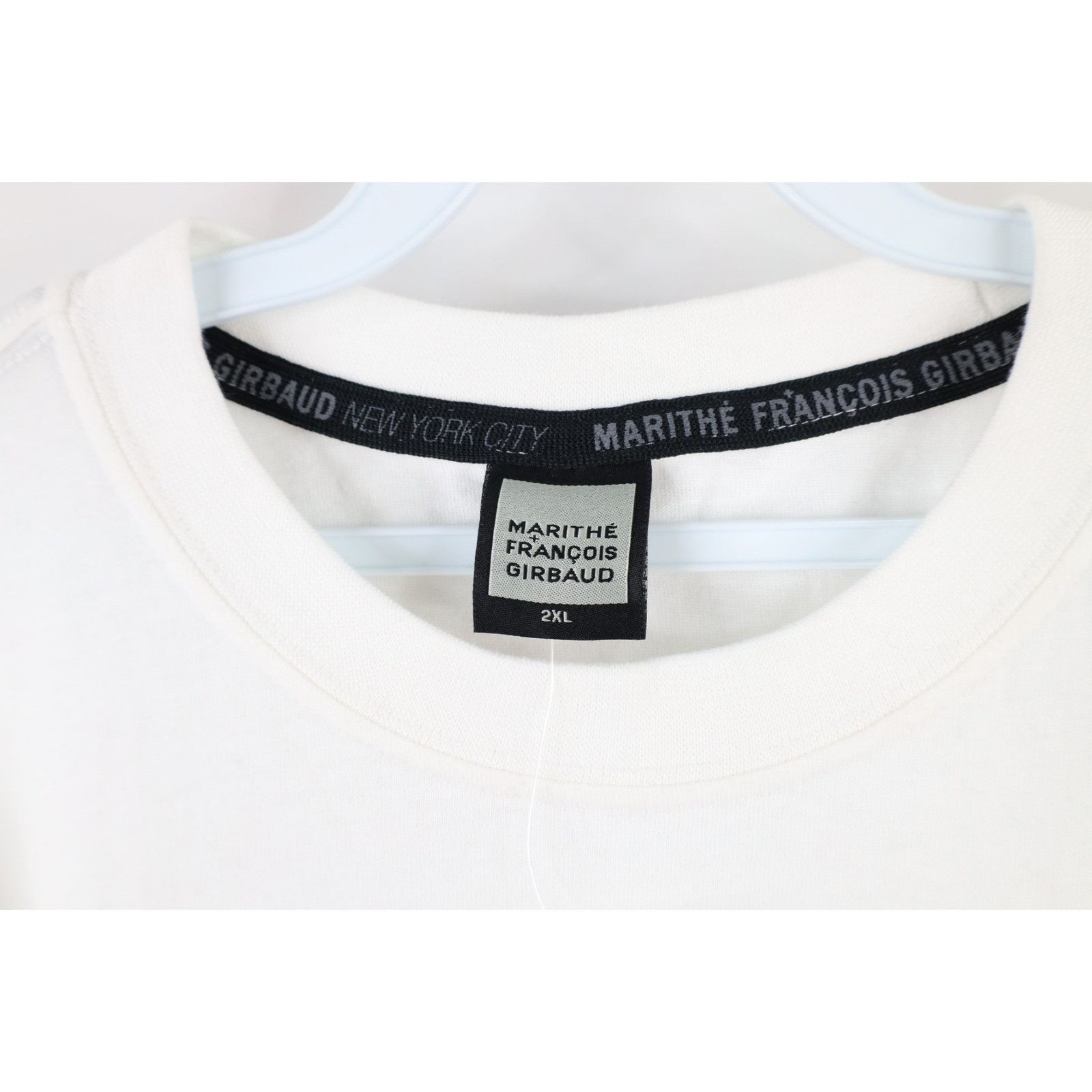Marithe + Francois Girbaud × Vintage NOS Vintage 90s Marithe Francois Girbaud Script T-Shirt Size US XXL / EU 58 / 5 - 4 Thumbnail