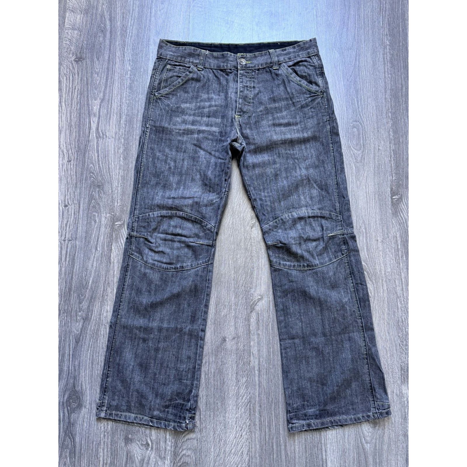 Japanese Brand × Vintage Vintage G-Star Balenciaga Style Demim Avantgarde Pants Size US 36 / EU 52 - 1 Thumbnail