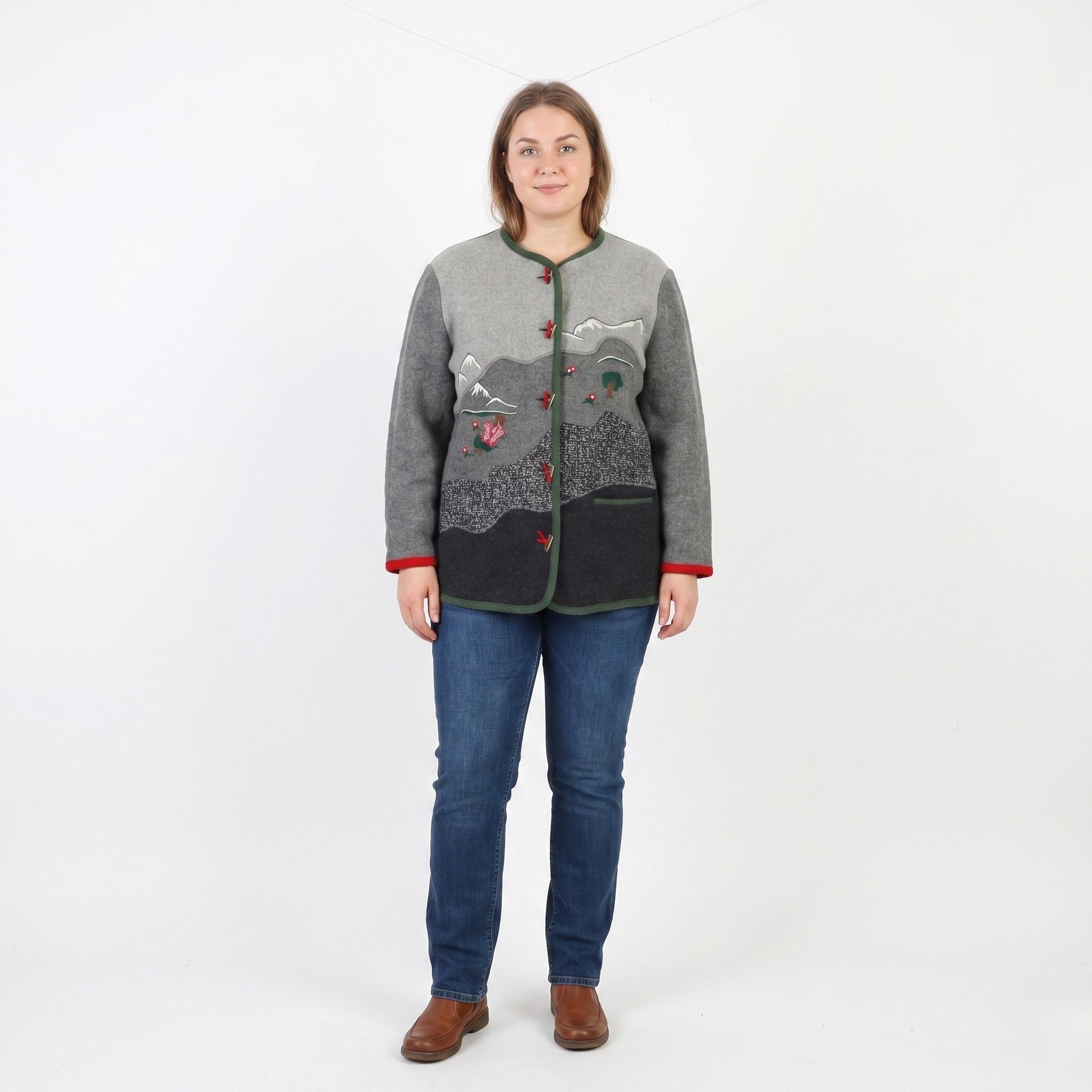 Vintage Meico Landhaus Women 44 18 XL Sweater Gray Tyrol 5506 Size XL / US 12-14 / IT 48-50 - 1 Thumbnail