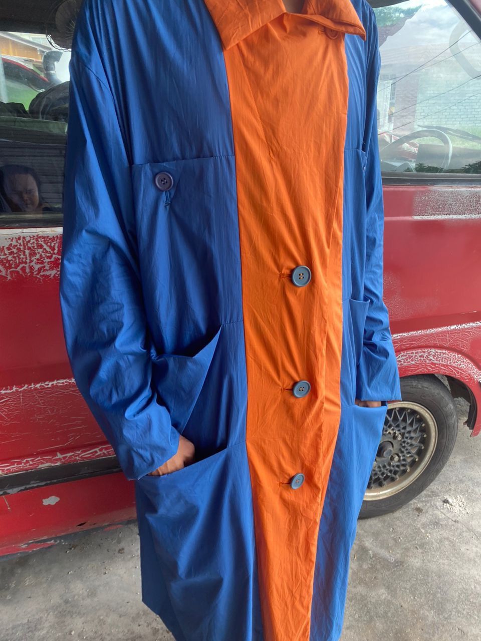 Issey Miyake × Vintage Vintage Issey miyake reversible button up trench coat Size US M / EU 48-50 / 2 - 15 Thumbnail