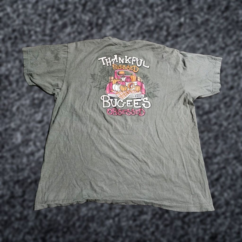 Doublet BUC-EES Thanksgiving Pumpkin T-Shirt XL Green Double-Sided Unisex Adults USA Size US XL / EU 56 / 4 - 1 Thumbnail