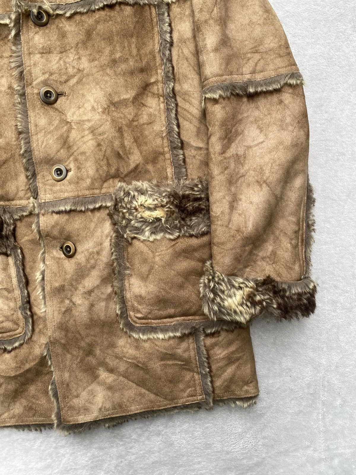 291295=Homme 291295 Homme Avant-garde Punk Faux Fur Parka Size US M / EU 48-50 / 2 - 7 Thumbnail