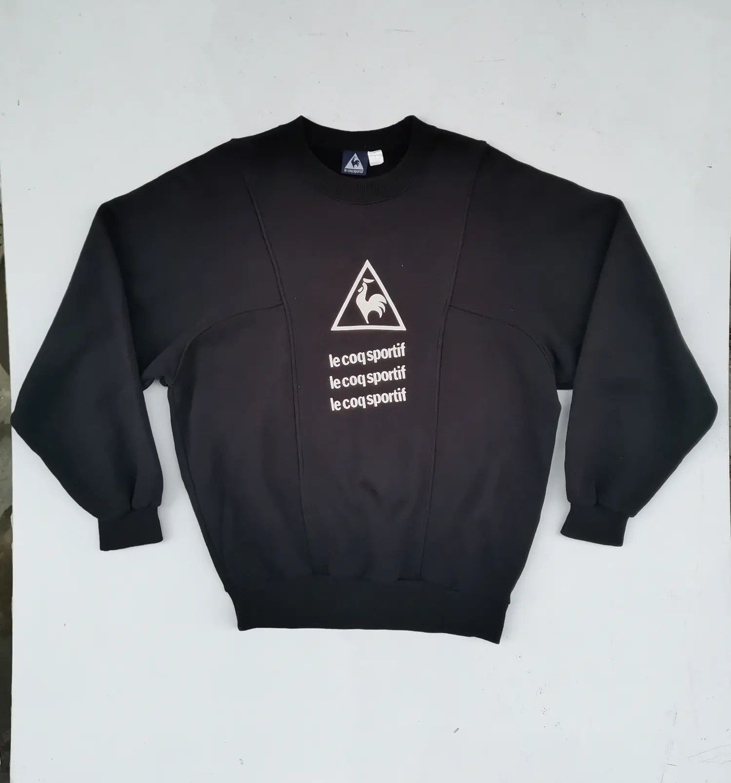 Le Coq Sportif Rare!!! Le Coq Sportif Big Logo Sweatshirt Size US L / EU 52-54 / 3 - 7 Thumbnail