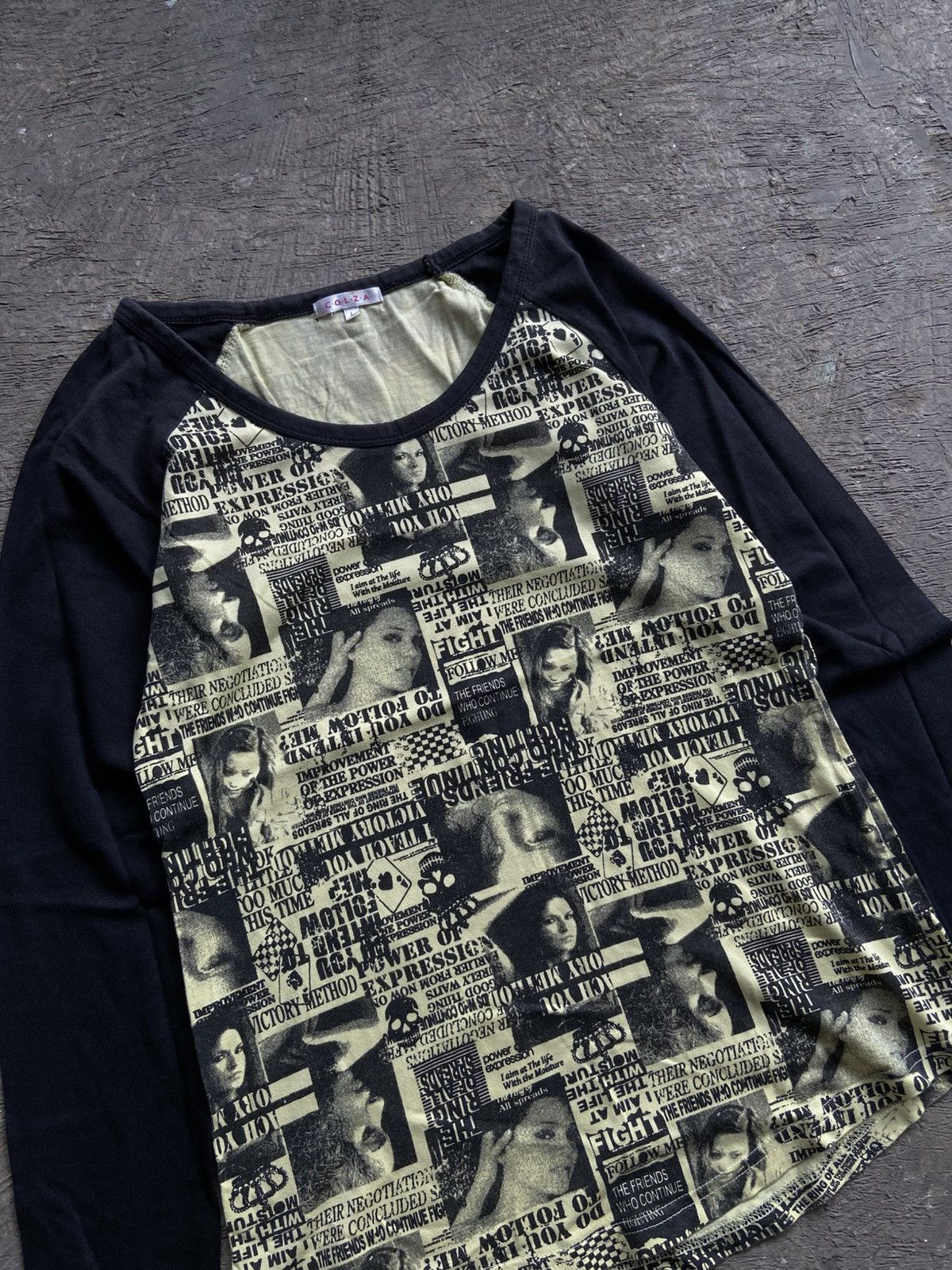 Hysteric Glamour 2000s Colza - Vkei Style Printed Long Sleeve Tee Size L / US 10 / IT 46 - 2 Thumbnail