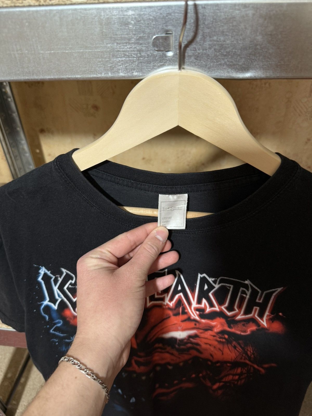 Band Tees × Vintage Vintage 2000’s Iced Earth Mother Fuckin T-Shirt Y2K Hype Size US L / EU 52-54 / 3 - 5 Thumbnail