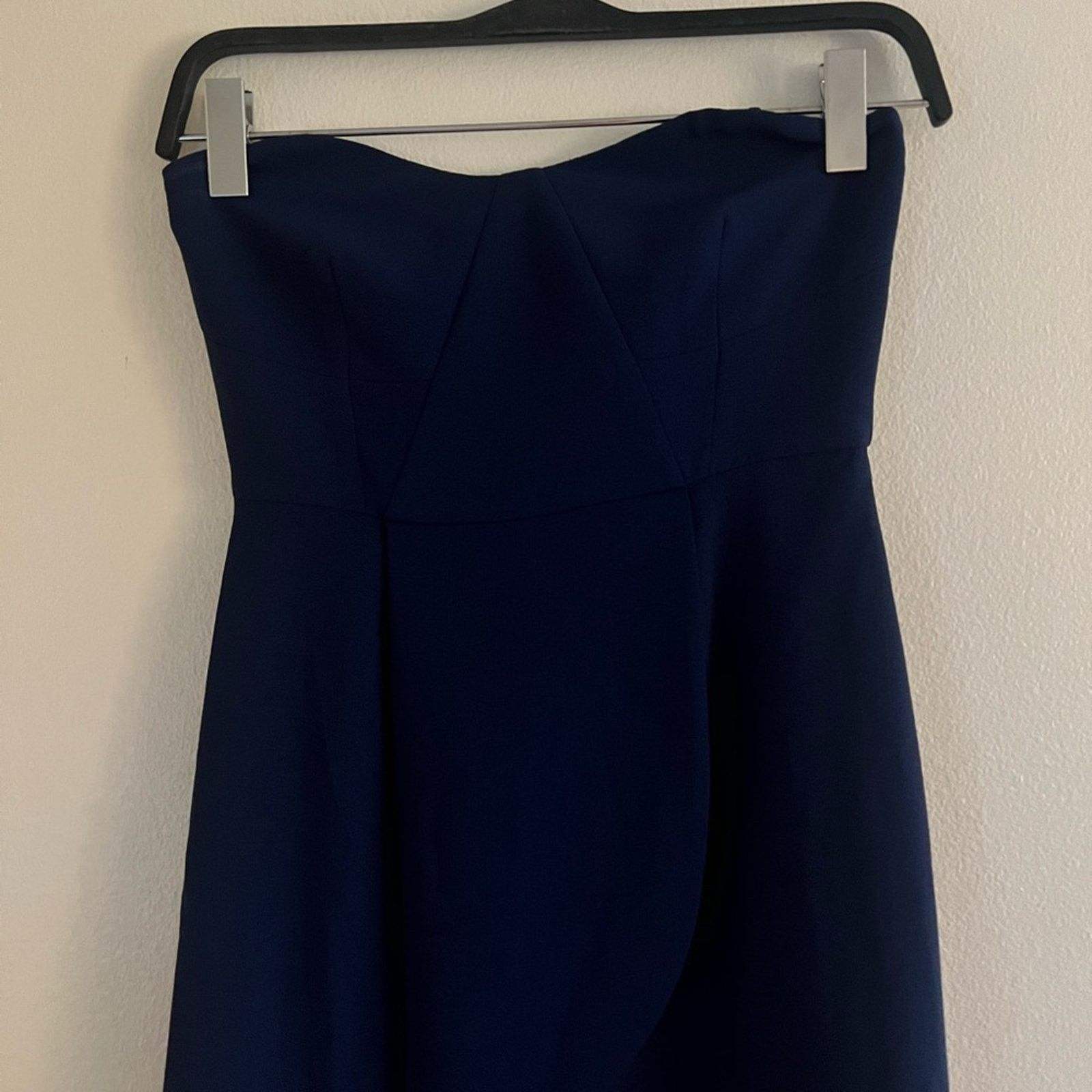 ELLIATT NWT Elliatt Navy Blue Midi Asymmetrical Hem Dress Medium Size M / US 6-8 / IT 42-44 - 4 Thumbnail