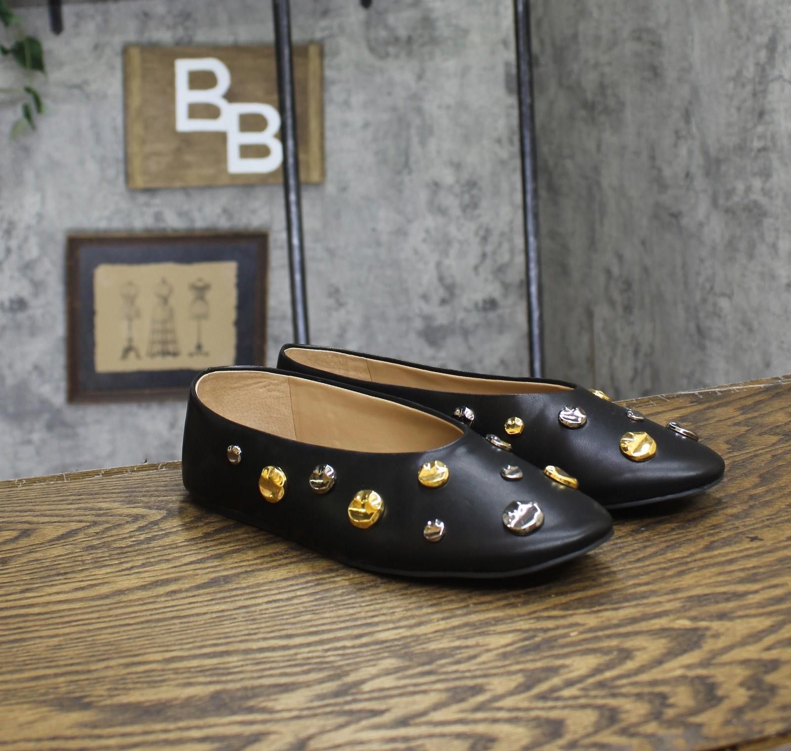 Other Inc International Concepts Hardware Flats Black Smooth 8m Size US 8 / IT 38 - 1 Thumbnail