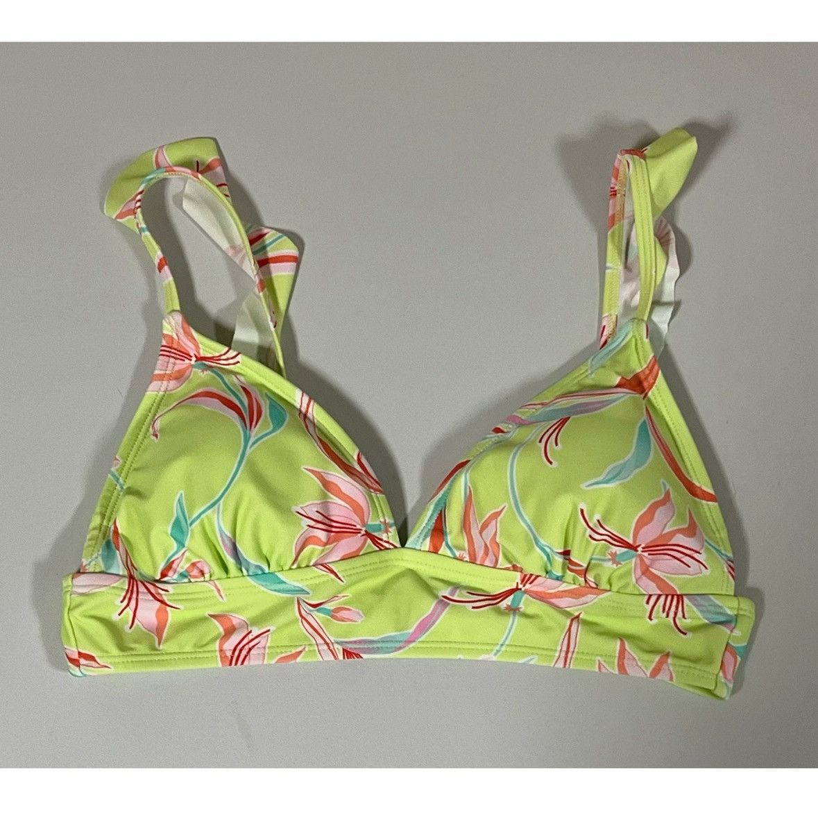 Other Mint Green Pastel Floral Bikini Top Bathing Suit Size M 🌸✨ Size M / US 6-8 / IT 42-44 - 1 Thumbnail