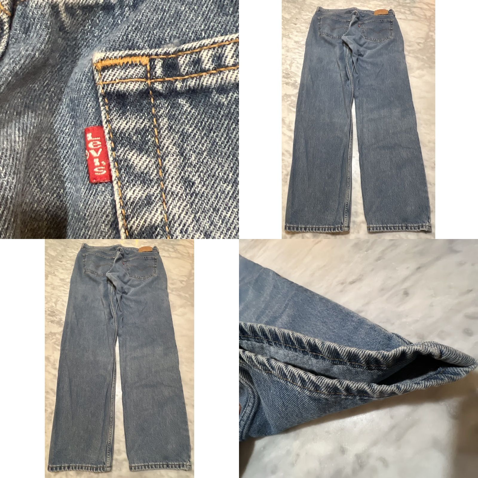 Levi's VINTAGE Levi's 501 Jeans Men Regular Fit Stamp Button Fly Blue 90s USA 38x34 33x34 (Adjusted to include key details) Size US 36 / EU 52 - 8 Thumbnail