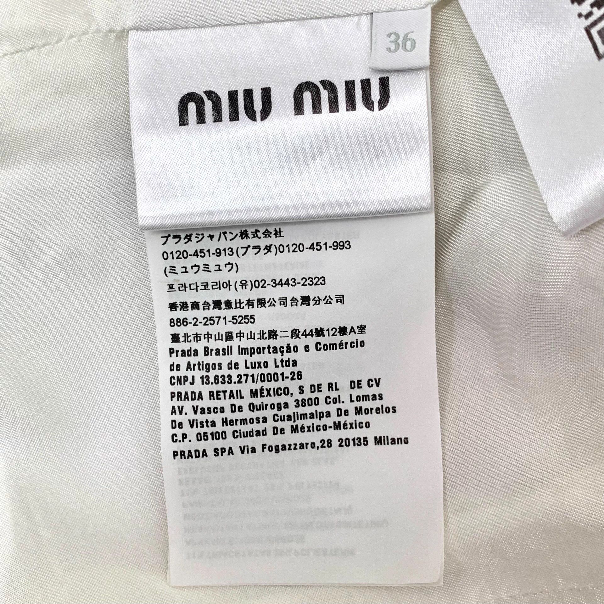 Miu Miu Miu Miu Rhinestone-Studded Single-Breasted Long-SleeveJacket Size XS / US 0-2 / IT 36-38 - 7 Thumbnail
