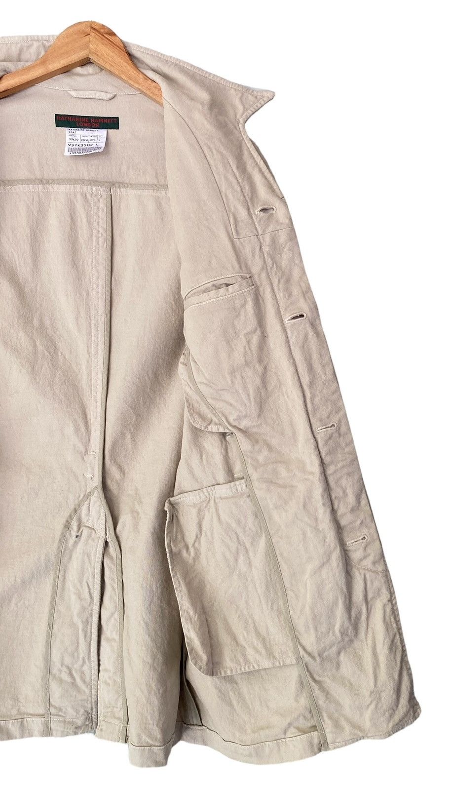 Designer KATHARINE HAMNETT LONDON Button Jacket Size US L / EU 52-54 / 3 - 14 Thumbnail