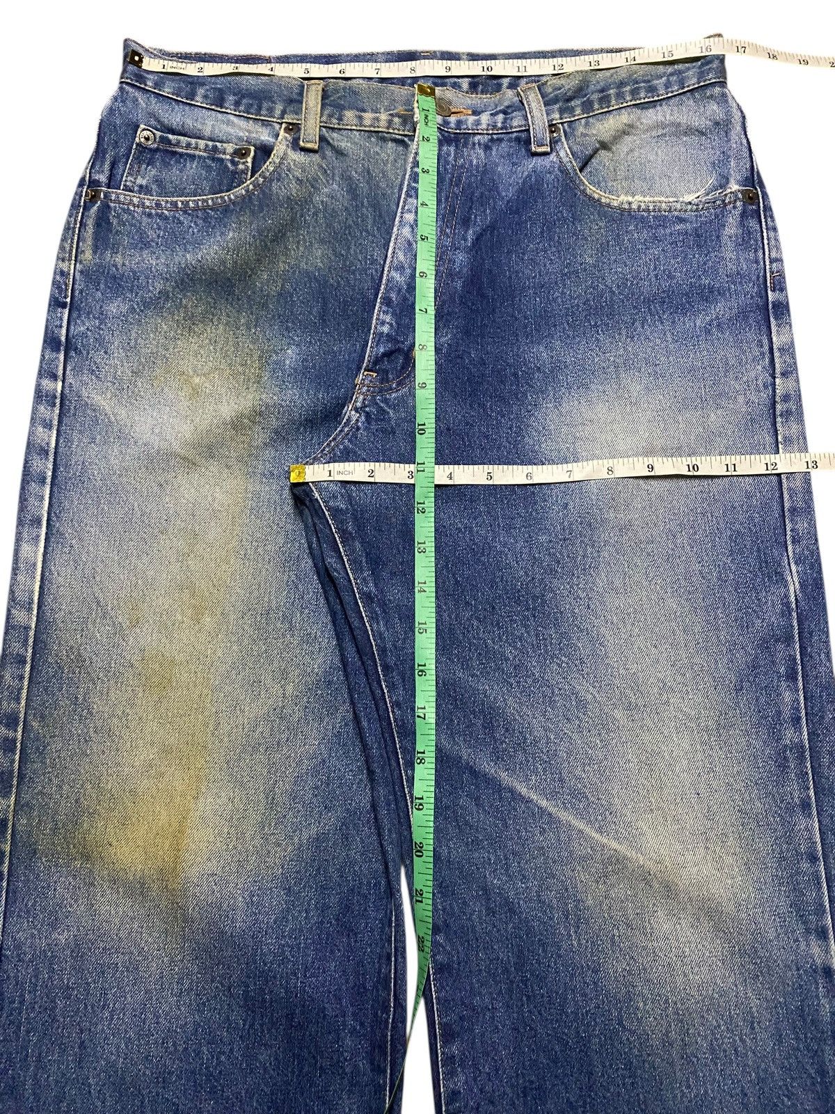 Warehouse Vintage Warehouse Sand Wash Distressed Baggy Jeans Size US 33 - 13 Thumbnail