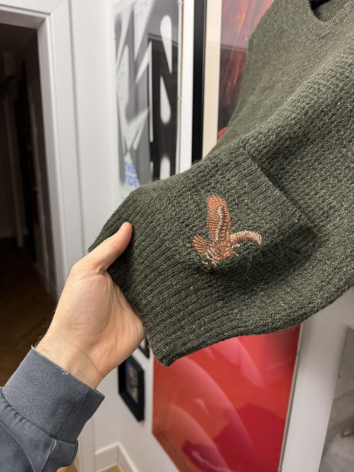 Versace Vintage 90s Gianni Versace Sweater Vest Designer Knit Bird Size US L / EU 52-54 / 3 - 3 Thumbnail