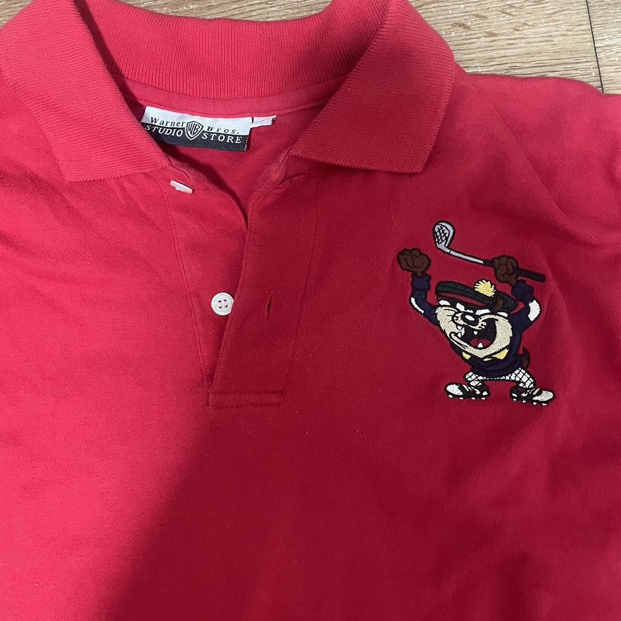 Warner Bros Looney tunes red polo shirt Size US L / EU 52-54 / 3 - 2 Thumbnail