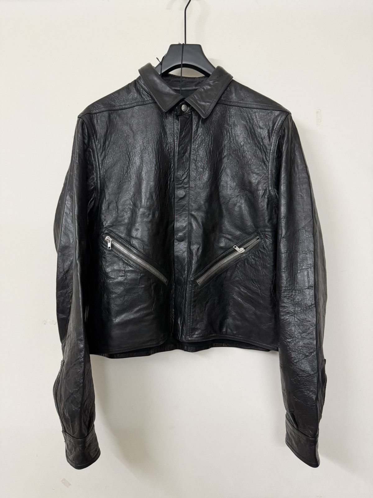 Rick Owens Rick owens 22SS Leather Larry shirt | Grailed