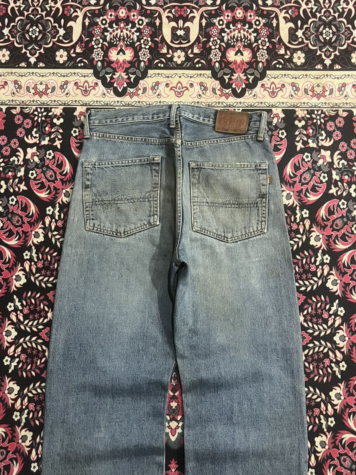 Kapital Vintage Edwin 505 Blue Wash Paint Splatter Rip Selvedge Jean Size US 30 / EU 46 - 7 Thumbnail