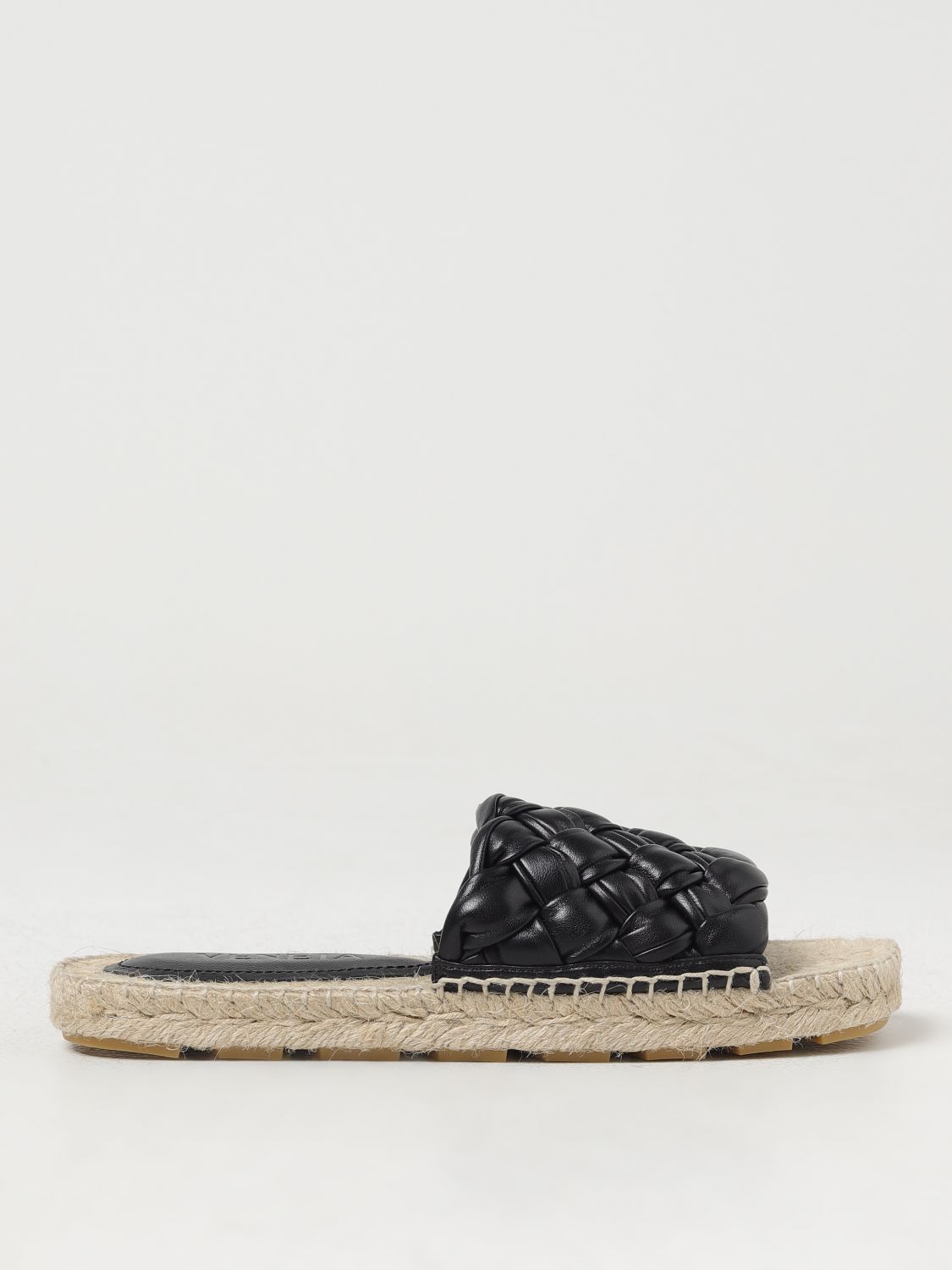 image of Bottega Veneta Flat Sandals Woman Black, Women's (Size 11)
