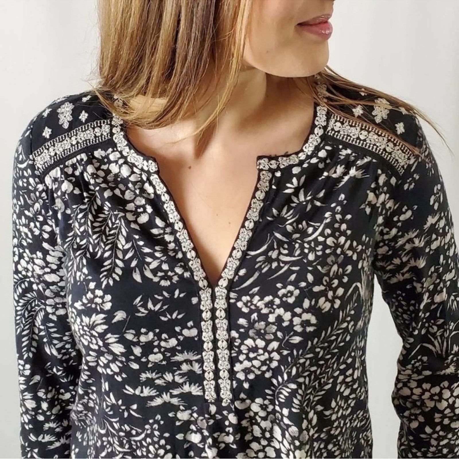 Lucky Brand Lucky Brand Embroidered Top Size S / US 4 / IT 40 - 9 Thumbnail