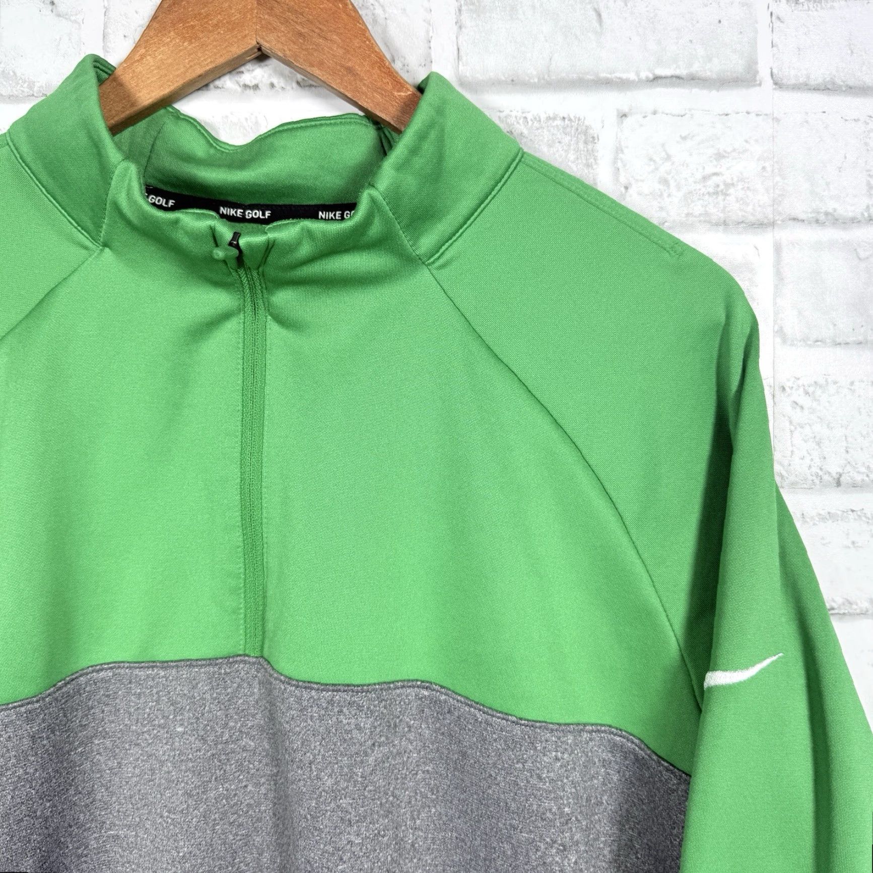 Nike Nike Golf Pullover Mens Size L Green Golf Half Zip Size US L / EU 52-54 / 3 - 2 Thumbnail