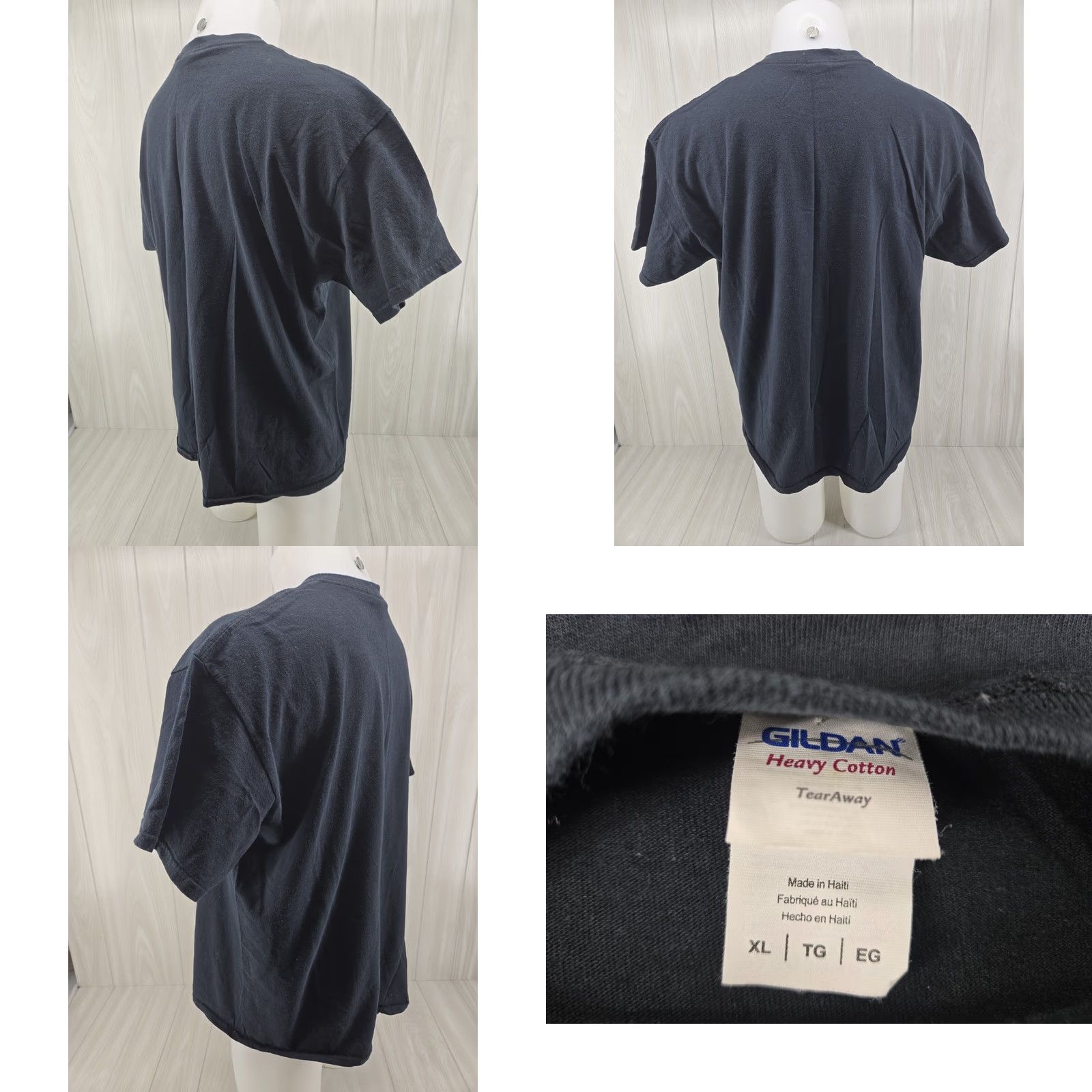 Gildan VINTAGE Kami Con Birmingham Alabama Anime Graphic T-Shirt XL Men Black Cotton Logo Short Sleeve Crew Neck Kami Con 90s Theme Convention UFO Spaceship Size US XL / EU 56 / 4 - 8 Thumbnail