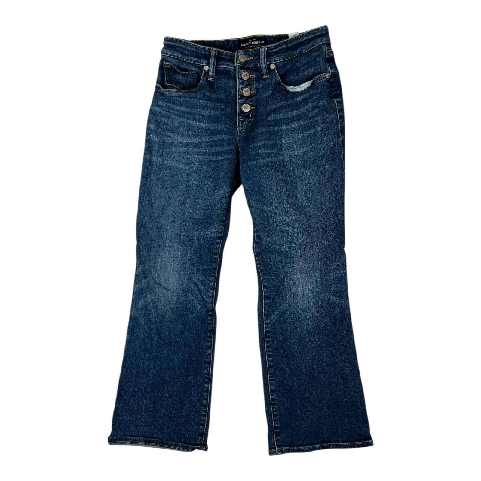 Lucky Brand Lucky Brand Jeans Womens 6/28 Ava Crop Mini Boot Cropped Boo Size 28" / US 6 / IT 42 - 1 Thumbnail