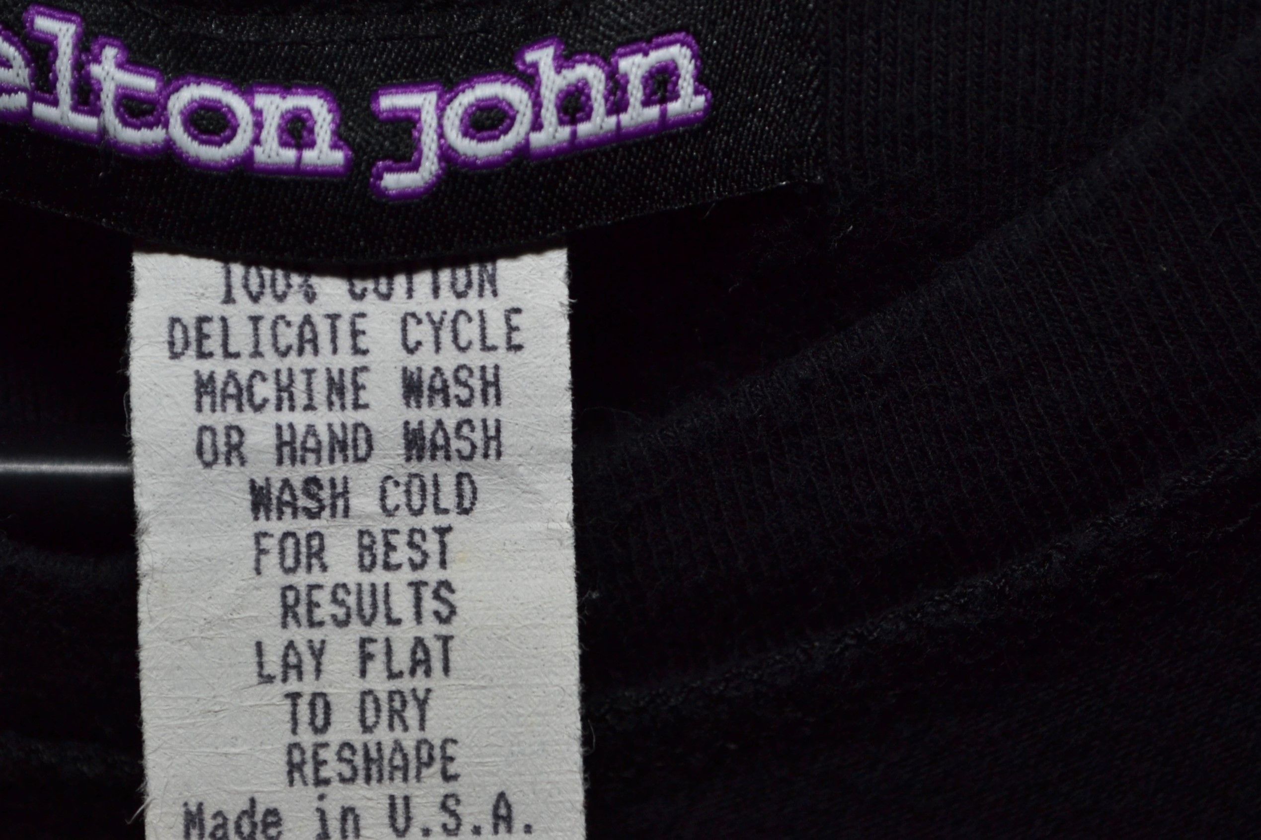 Band Tees Elton John Las Vegas Saturdays Alright For Fighting USA Made Size US L / EU 52-54 / 3 - 6 Thumbnail