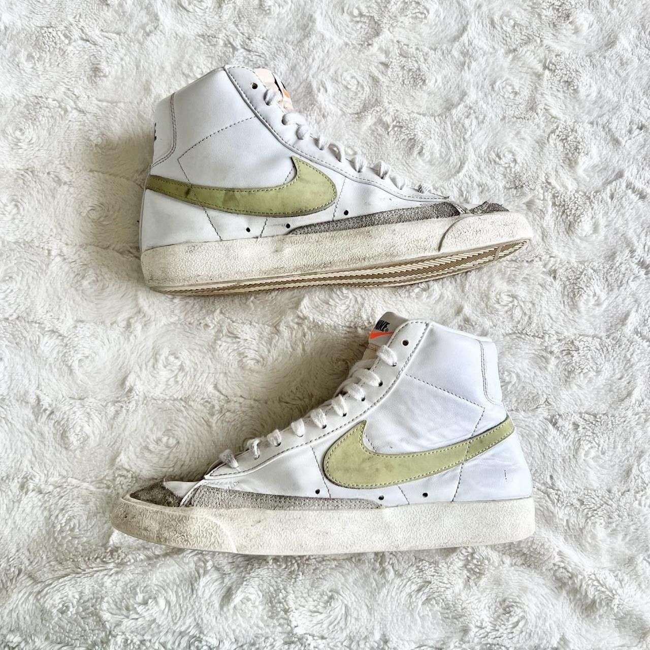 Nike Nike Blazer Mid ‘77 Sneakers Shoes Womens 9 White Volt *READ Size US 9 / IT 39 - 2 Thumbnail