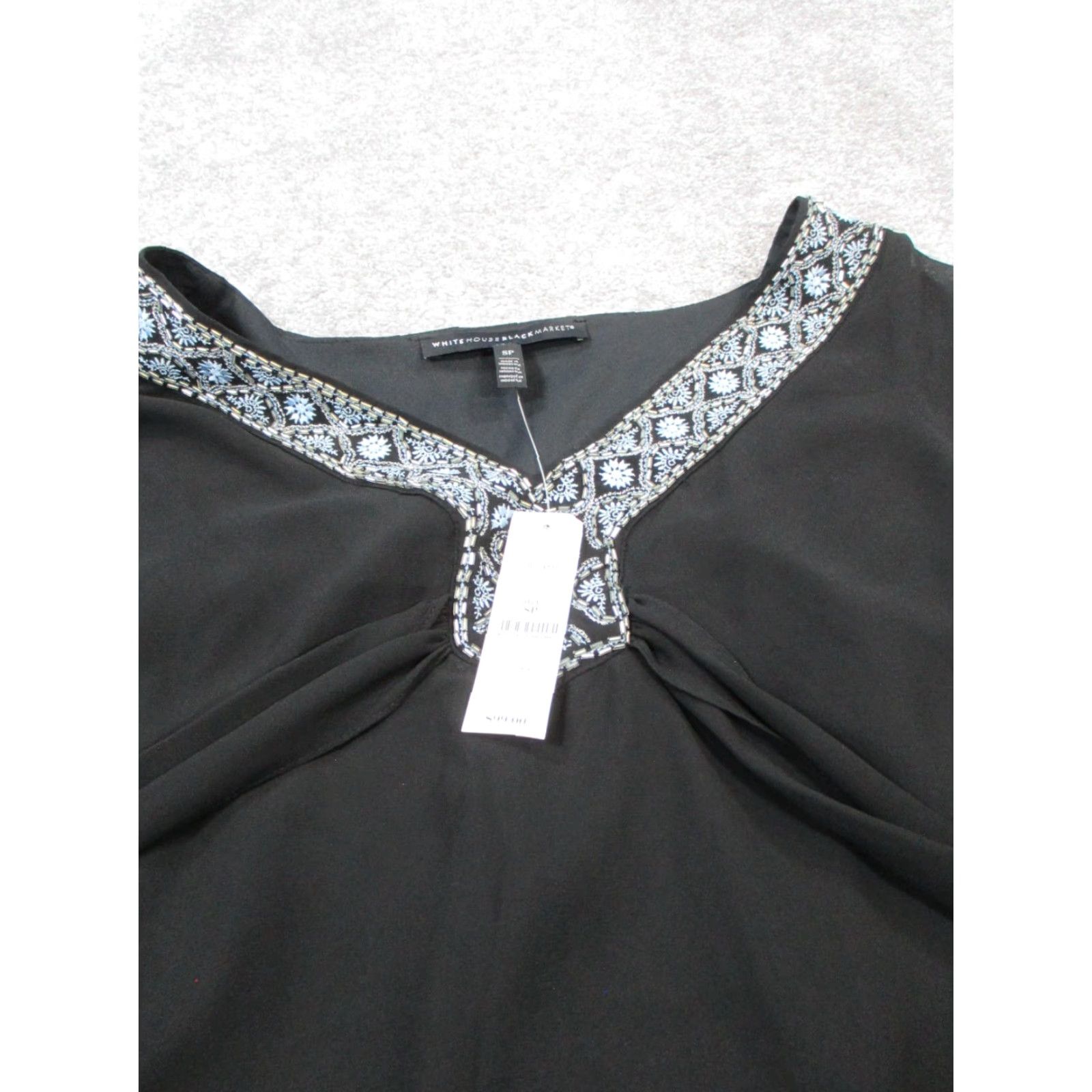 White House Black Market White House Black Market Poncho Womens Small Petite Black New Size S / US 4 / IT 40 - 2 Thumbnail