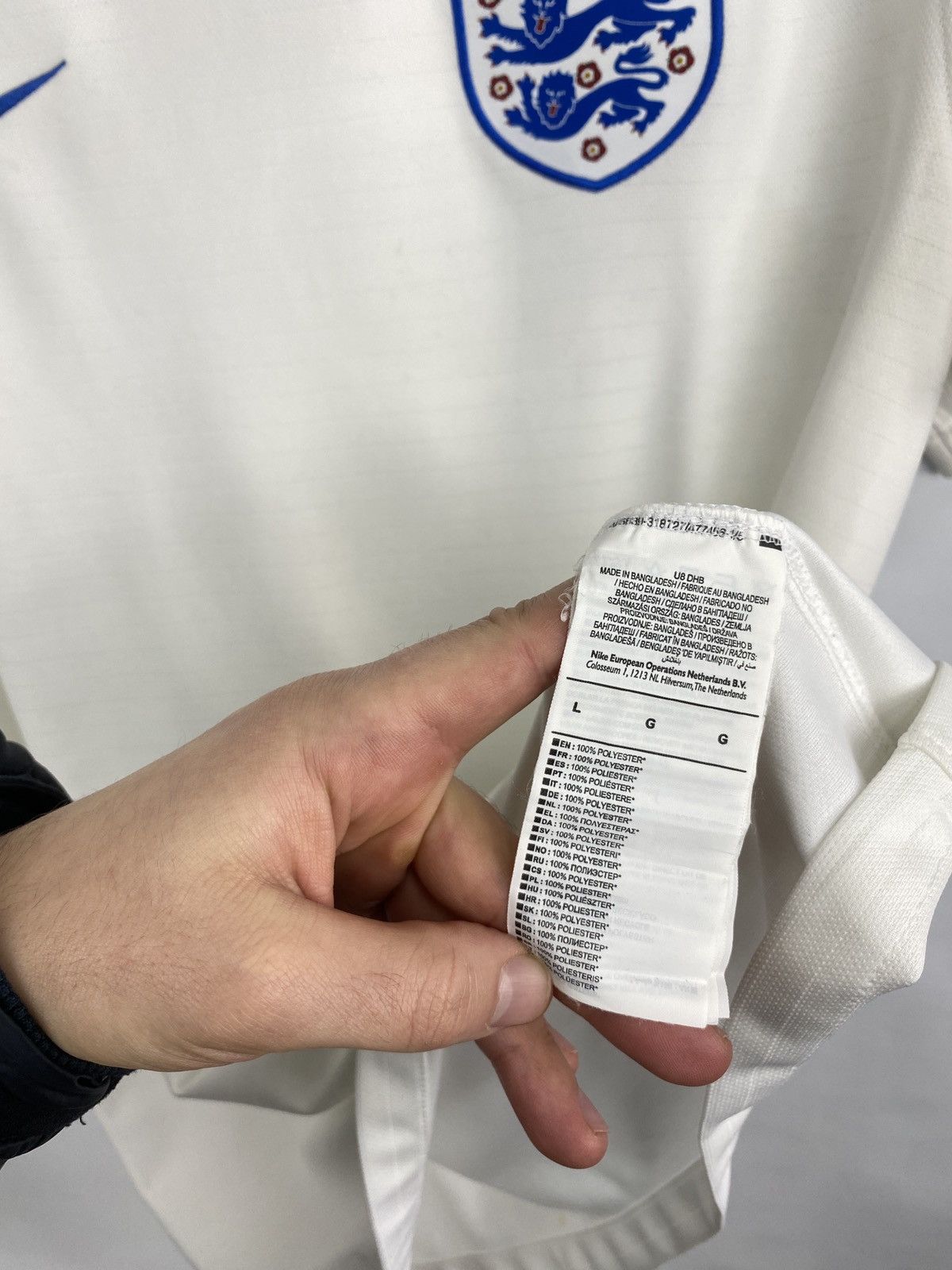Nike 🏴󠁧󠁢󠁥󠁮󠁧󠁿 2018 Nike England Soccer Jersey T-Shirt Rare Retro Hype Size US L / EU 52-54 / 3 - 8 Thumbnail