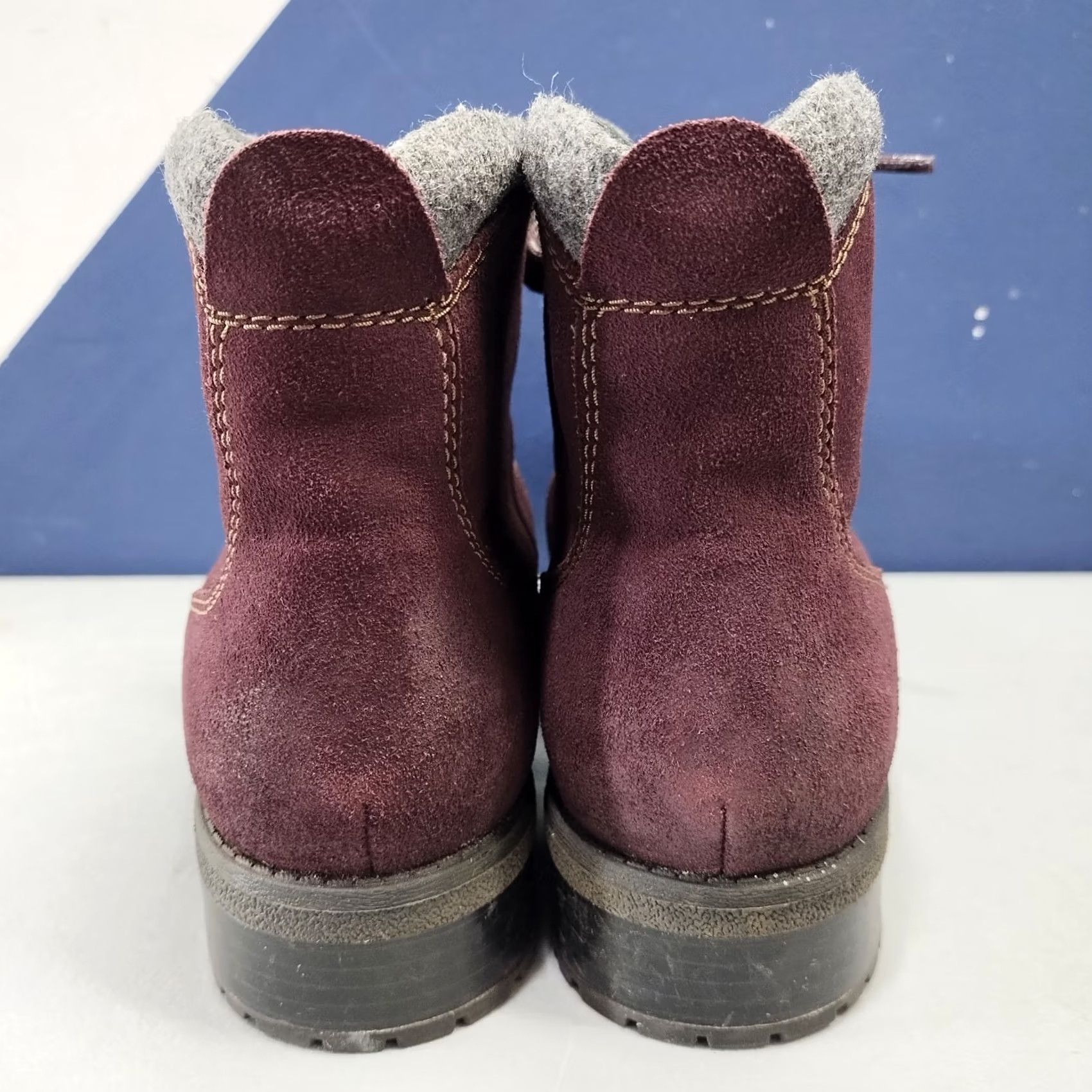 Clarks Clarks Collection Faralyn Alpha Ankle Boots Womens US Size 9W Burgundy Lace Up Size US 9 / IT 39 - 5 Thumbnail