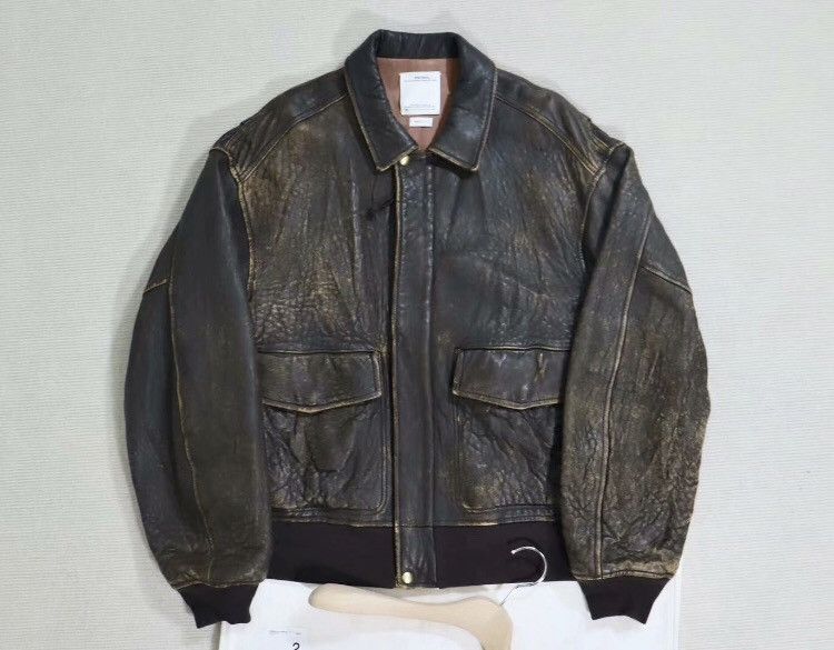 Visvim Visvim 22aw Elmendorf Jkt IT (FR Veg.LB) A2 Leather Jacket