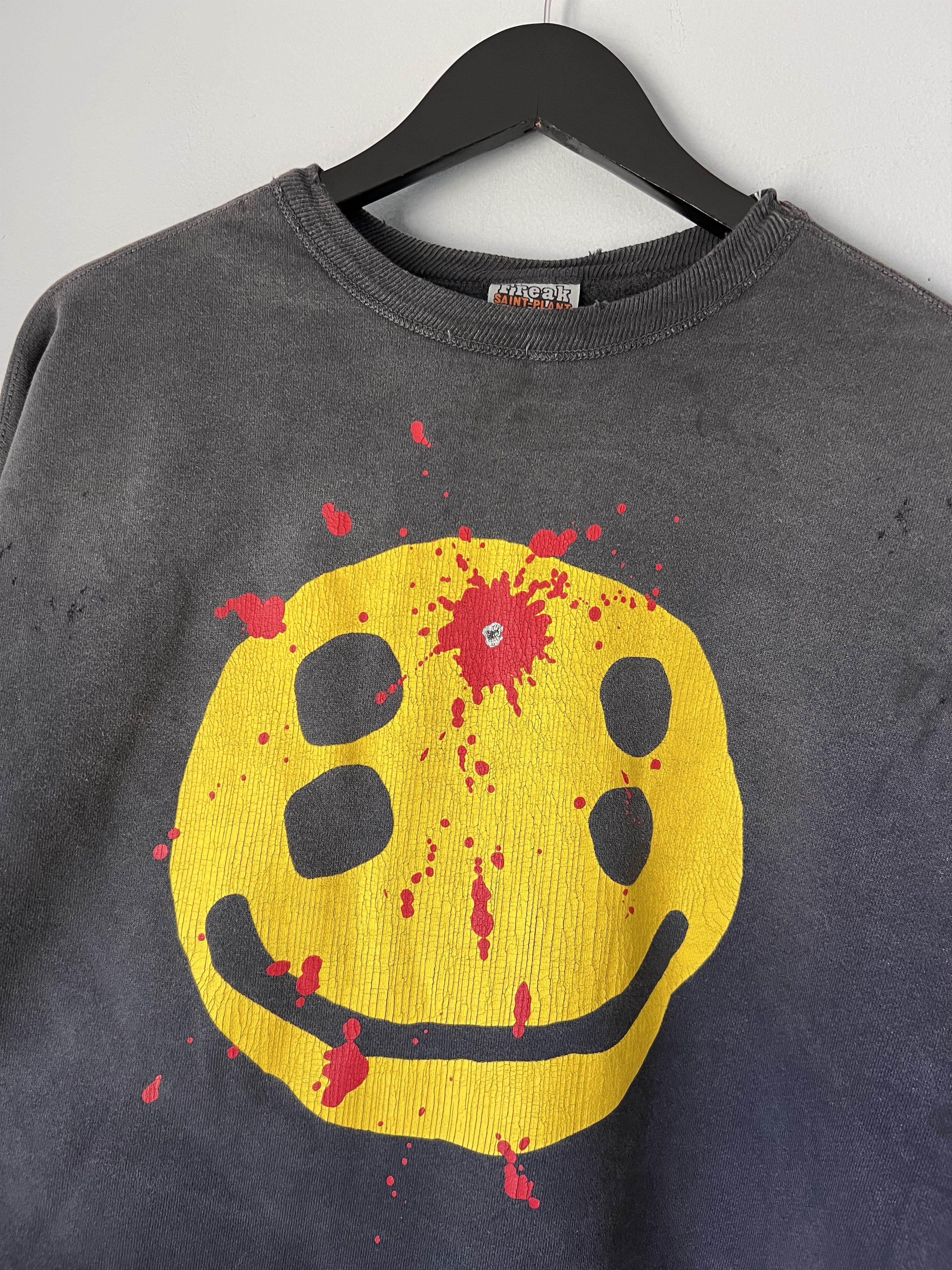 Cactus Plant Flea Market × Saint Michael CPFM Saint Michael Smile Crewneck Sweatshirt in Black Size US L / EU 52-54 / 3 - 2 Thumbnail