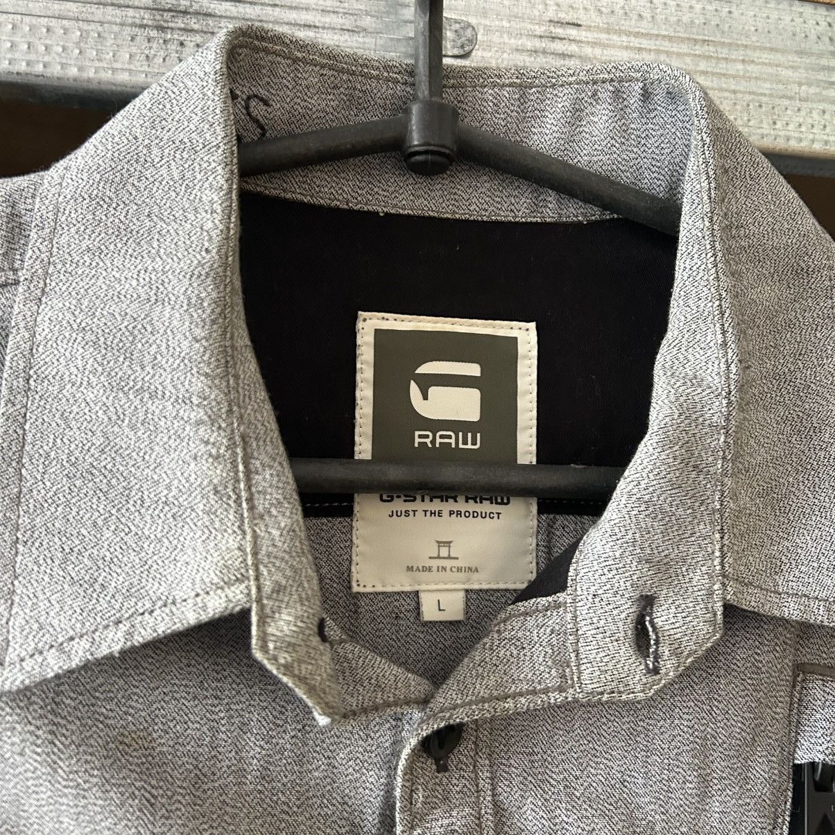 G-Star Vintage G-Star Raw Basic Streetwear designer button shirt Size US L / EU 52-54 / 3 - 4 Thumbnail