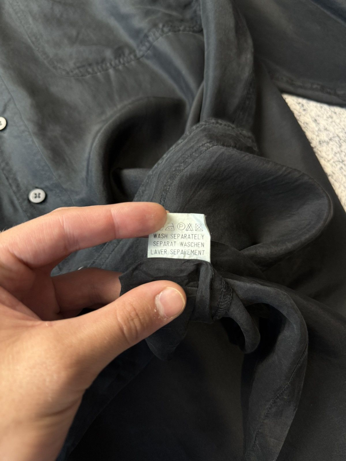 Other Vintage Pure Silk Black Shirt Button Up Y2K Japanese Size XL Size US XL / EU 56 / 4 - 15 Thumbnail