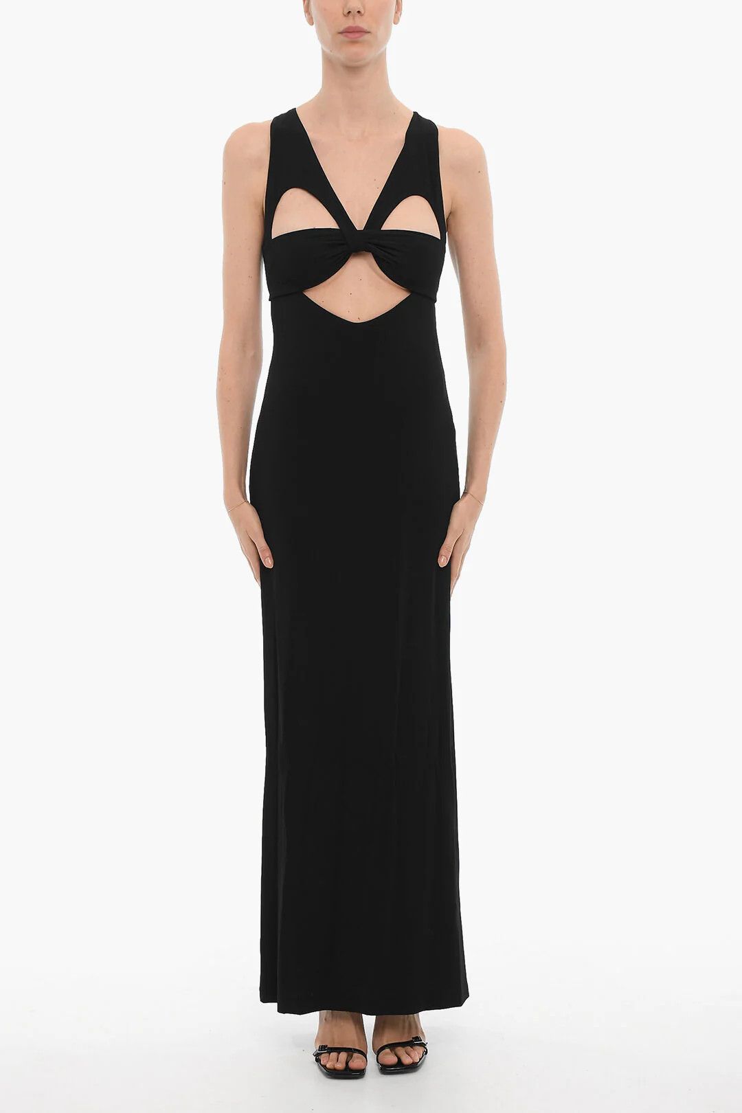Ambush Design og1mm0426 Solid-Color Long Dress in Black Size M / US 6-8 / IT 42-44 - 1 Thumbnail