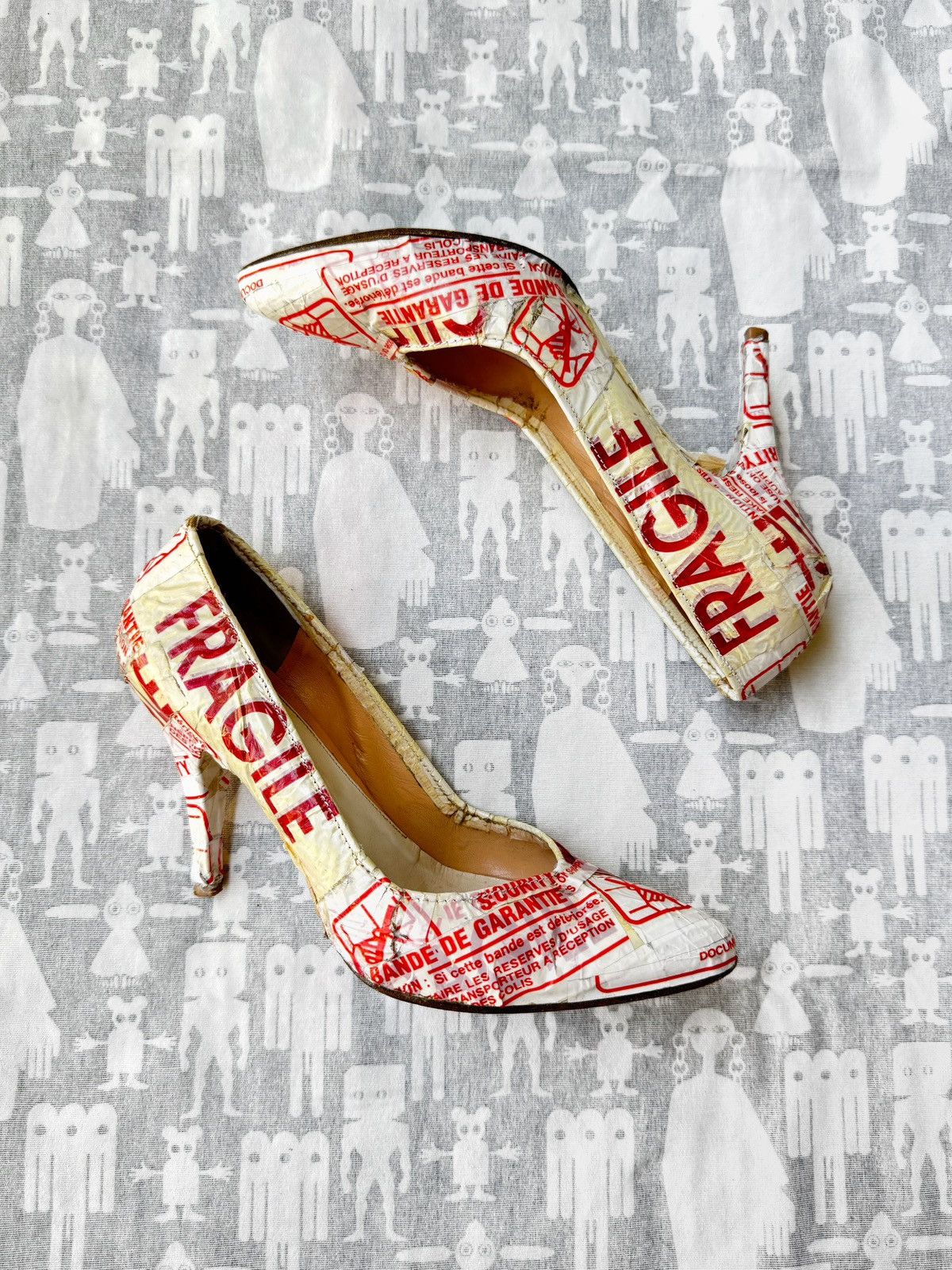 Maison Margiela Maison Martin Margiela SS06 "FRAGILE" Artisanal Pumps Size US 10 / IT 40 - 1 Thumbnail