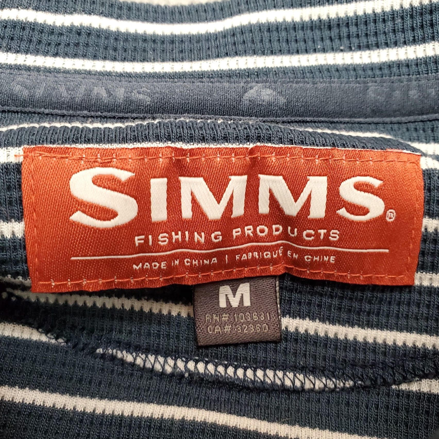Vintage Simms Shirt Women M Blue Striped Henley Outdoors Long Sleeve Casual Fishing Size M / US 6-8 / IT 42-44 - 5 Thumbnail