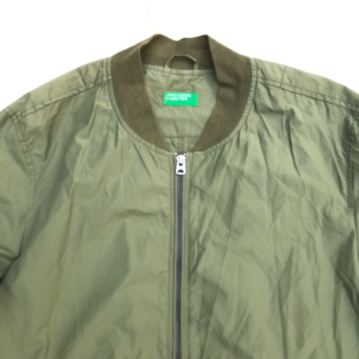 United Colors Of Benetton United Colors of Benetton Green Sage Bomber Flight jacket Size US L / EU 52-54 / 3 - 11 Thumbnail
