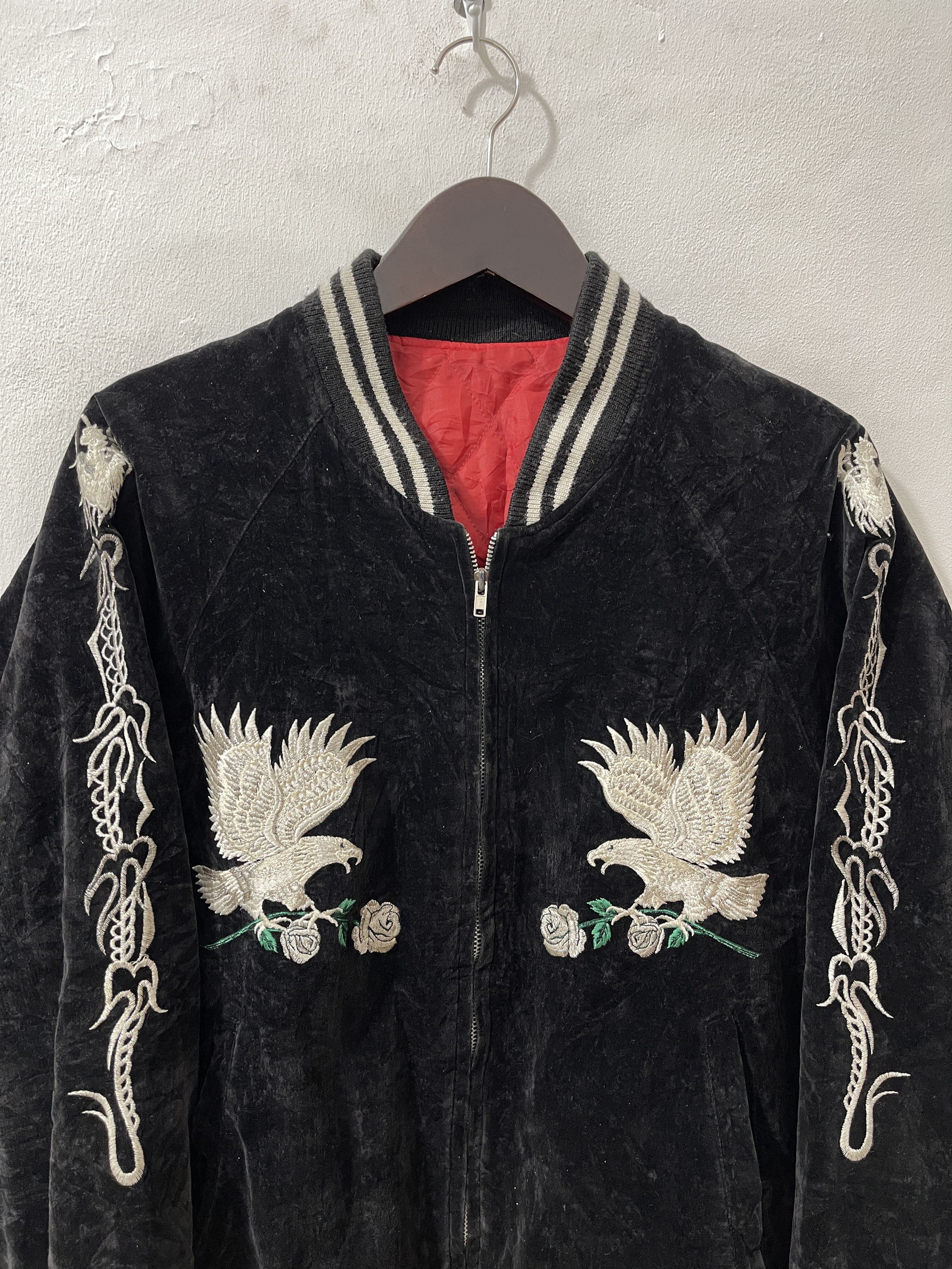 Japanese Brand Vintage Sukajan Varsity Yokosuka Japan Eagle & Dragon Jacket Size US L / EU 52-54 / 3 - 3 Thumbnail