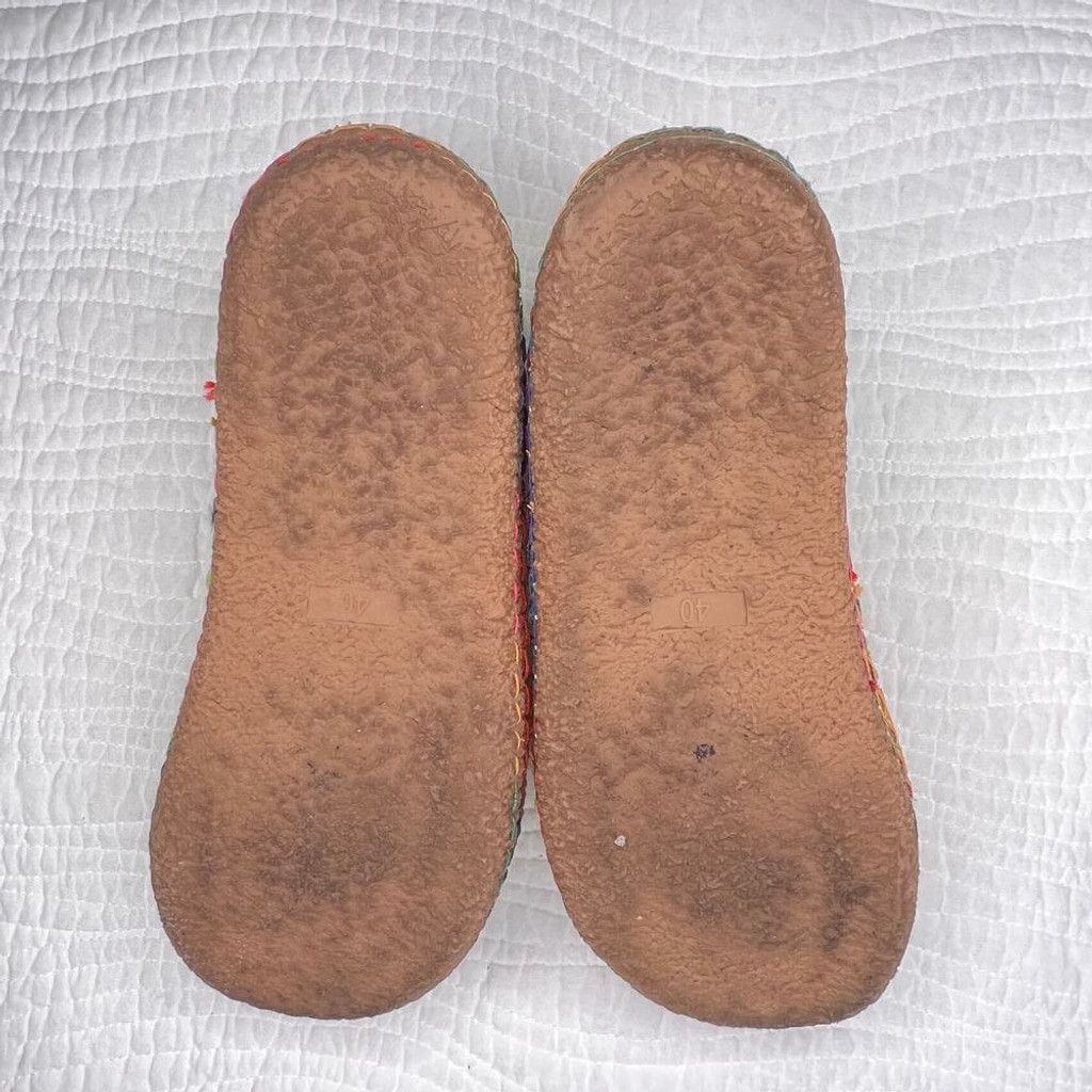 The Unbranded Brand Ovelo Tezoo Rainbow Loafers Womens 8.5 Unisex Vegan Suede Size US 8.5 / IT 38.5 - 6 Thumbnail