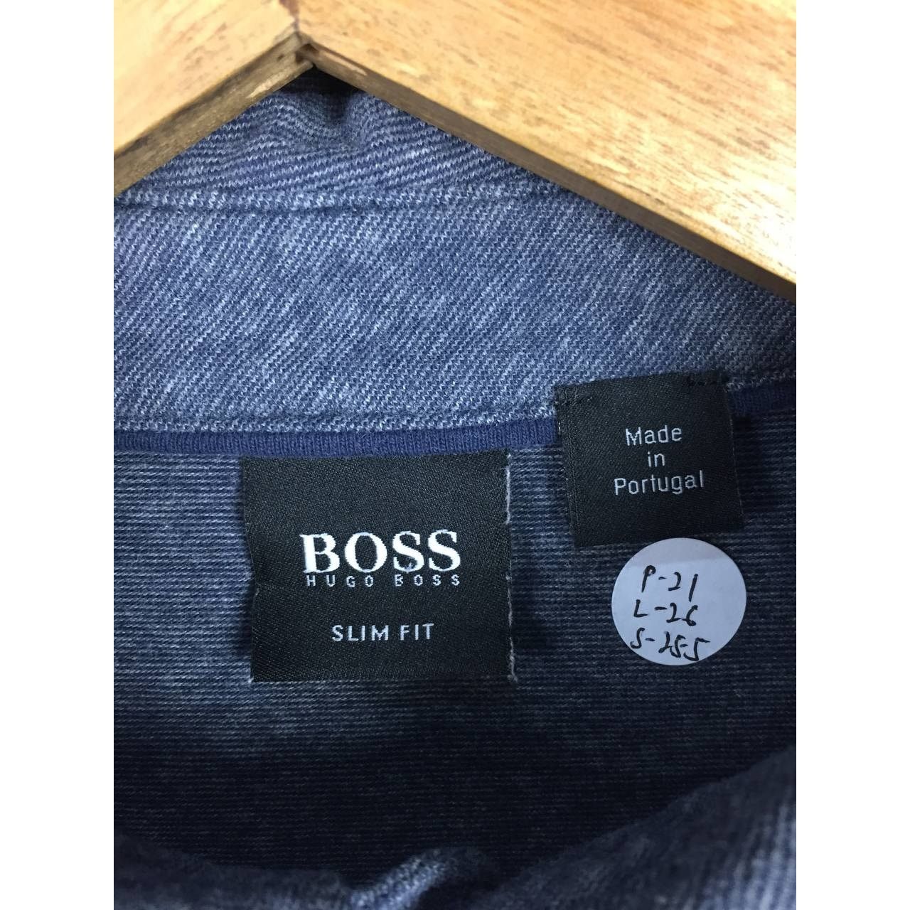 Hugo Boss × Vintage Boss By Hugo Boss Made In Portugal Longsleeve Polo Tee Size US L / EU 52-54 / 3 - 8 Thumbnail