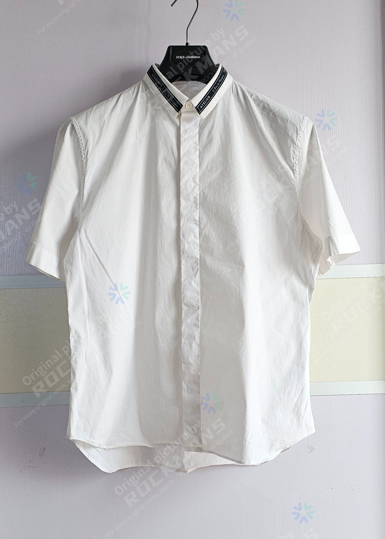 Dior Dior Men's White Short-Sleeve Shirt Size 43 Size US XL / EU 56 / 4 - 1 Thumbnail