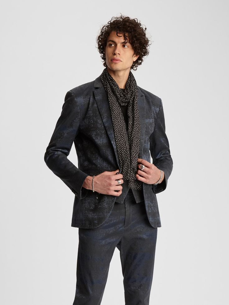 John Varvatos Abstract Jacquard Jacket. 52 Size US L / EU 52-54 / 3 - 15 Thumbnail