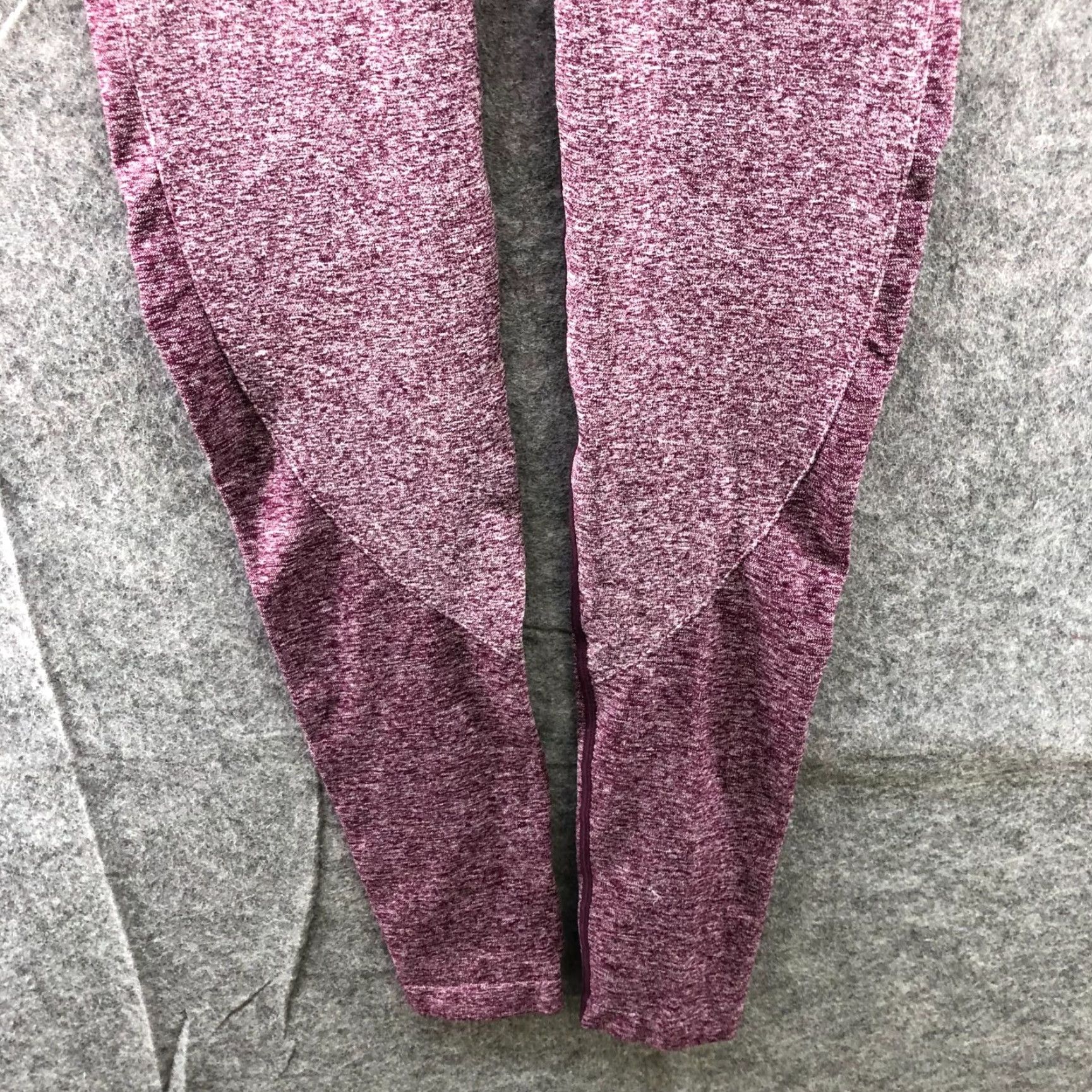 Gymshark Gymshark Leggings Womens S Purple Full Length Seamless Yoga Activewear Low Rise Slim Fit Size 28" / US 6 / IT 42 - 4 Thumbnail